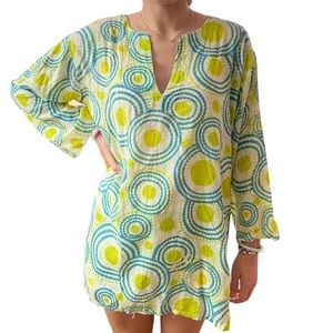 Nusantra Cotton Tunic Lime Mod Retro Small